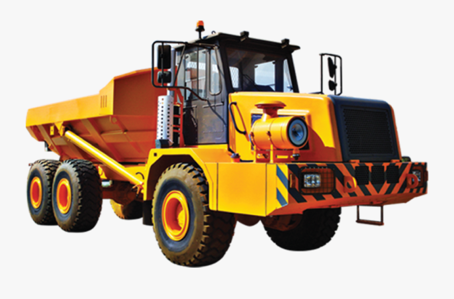 Articulated Dump Truck - Construction Equipment, Transparent Clipart