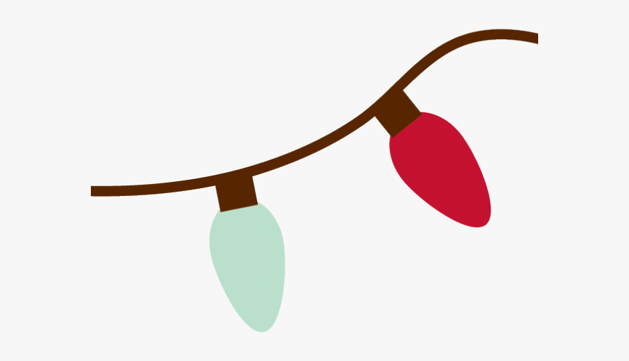 Graphic Christmas Light Border, Transparent Clipart