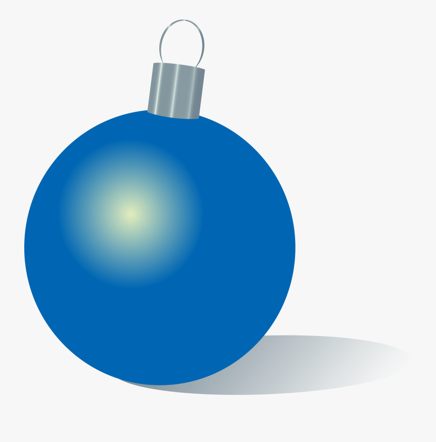 Blue Christmas Ornament Clip Art, Transparent Clipart