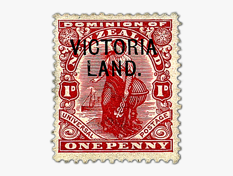 Value One Penny Nz Stamp Queen Victoria, Transparent Clipart