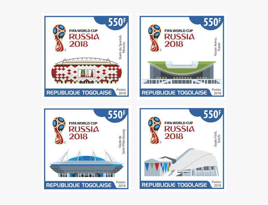 World Cup Stamps 2018, Transparent Clipart