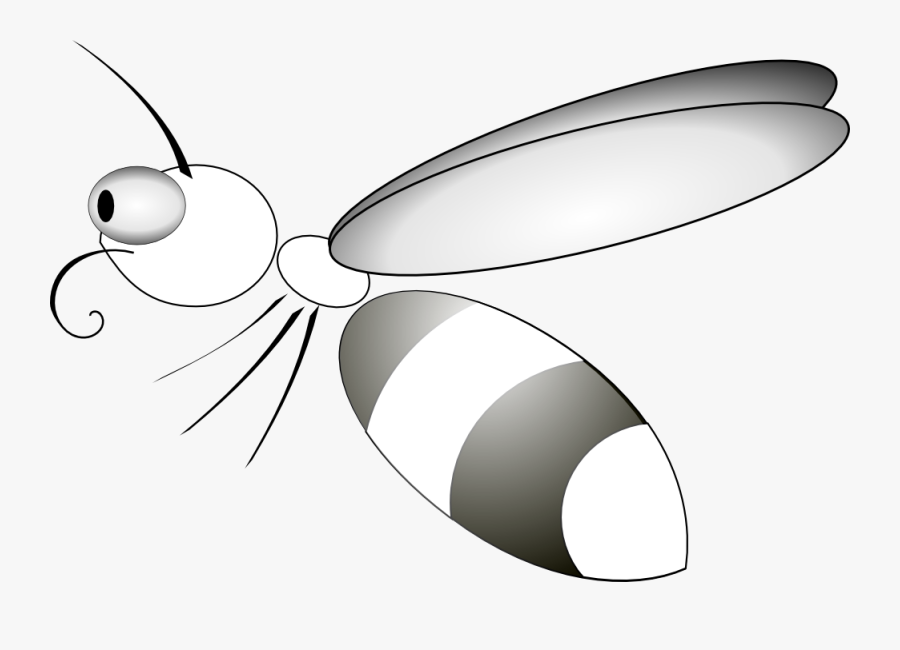 Net » Clip Art » Bee 14 Black White Line Art Svg - Bug Clip Art, Transparent Clipart