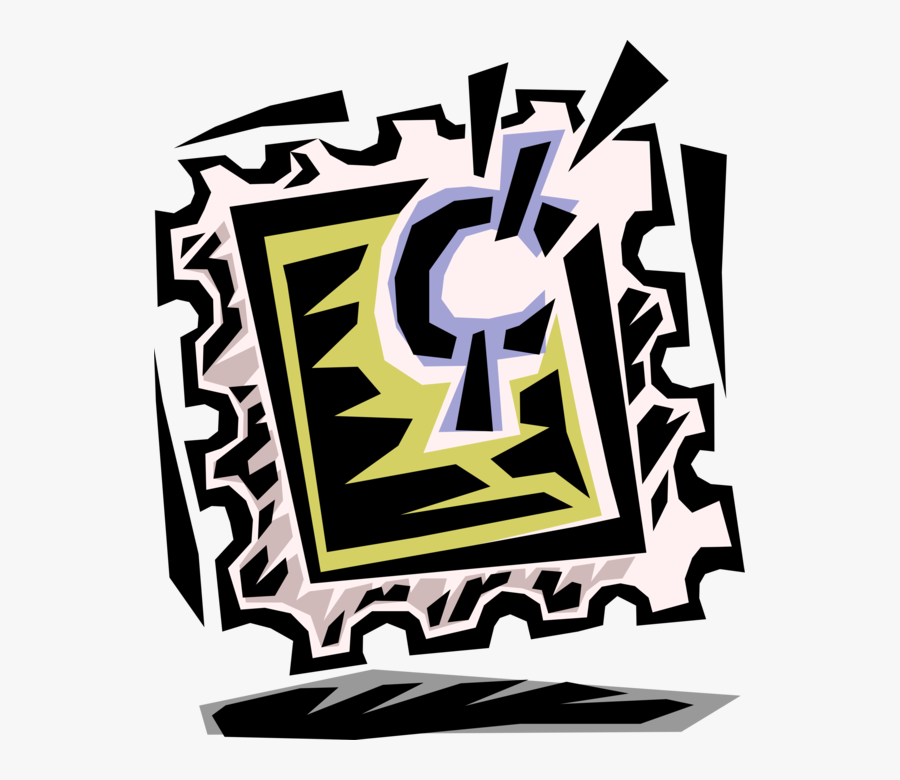 Vector Illustration Of Post Office Postage Stamp Displayed, Transparent Clipart