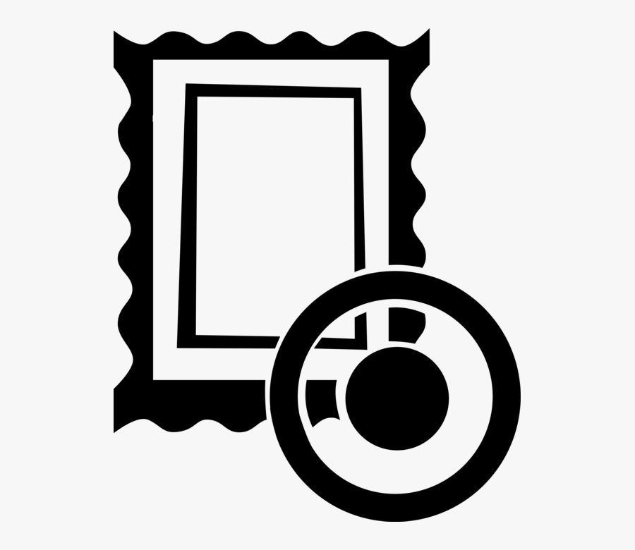 Vector Illustration Of Post Office Postage Stamp Displayed, Transparent Clipart