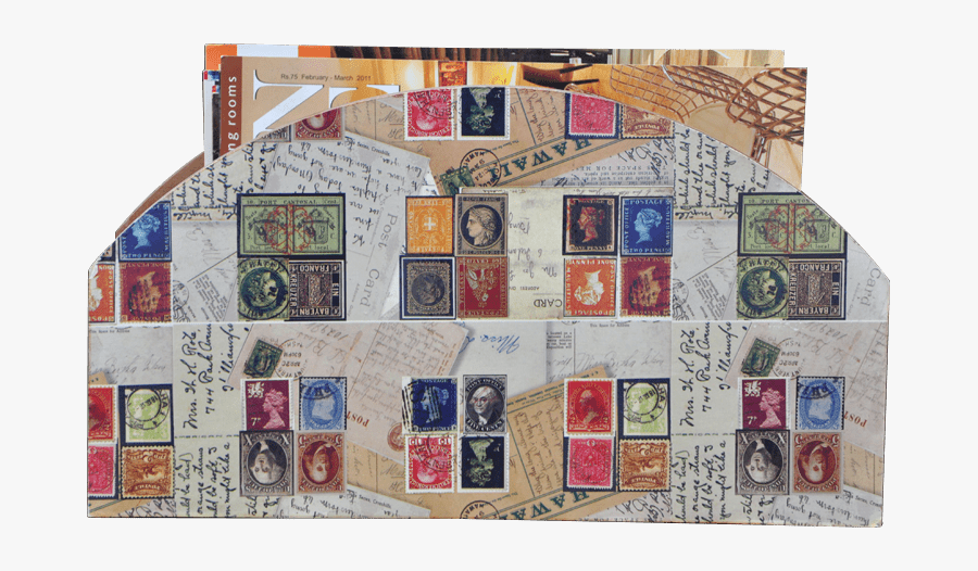 Postal Wooden Magazine Rack - Postage Stamp, Transparent Clipart