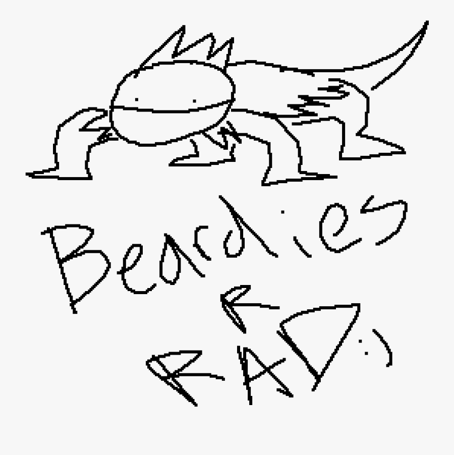 Mmmmmm Bearded Dragons Are Cool - Cartoon Bearded Dragons Drawing, Transparent Clipart