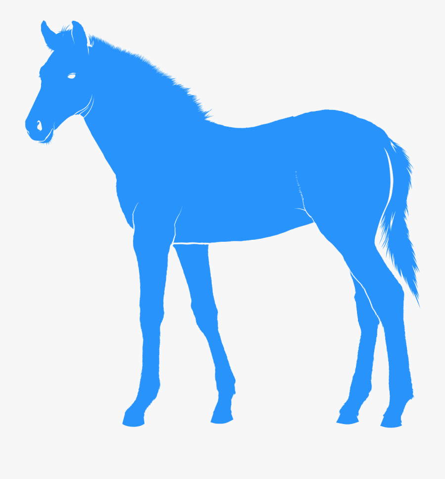 Blue Horse Clip Art, Transparent Clipart