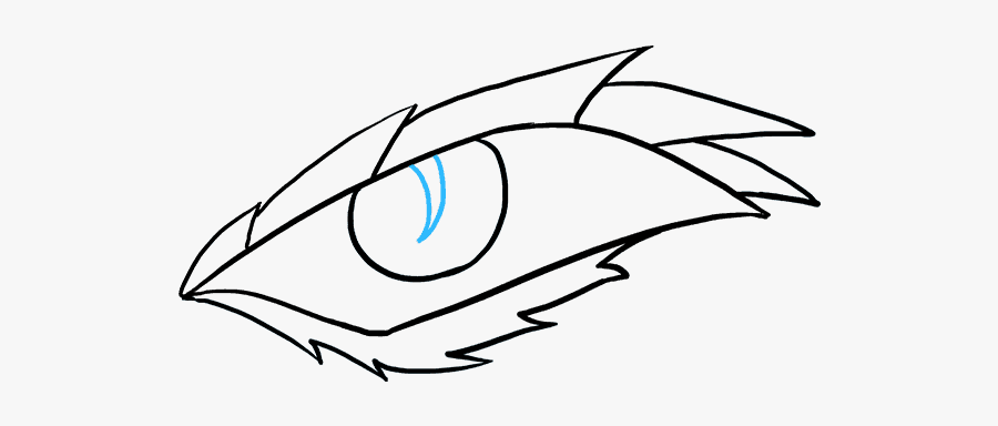 How To Draw A Dragon Eye - Easy Drawings Of Dragons Eye, Transparent Clipart