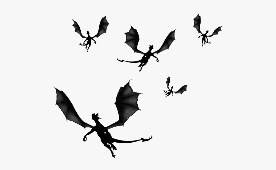 Dragon Clip Art - Game Of Thrones Dragon Silhouette, Transparent Clipart