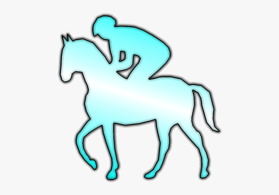 Fastest Horse And Jockey - Animal Figure, Transparent Clipart