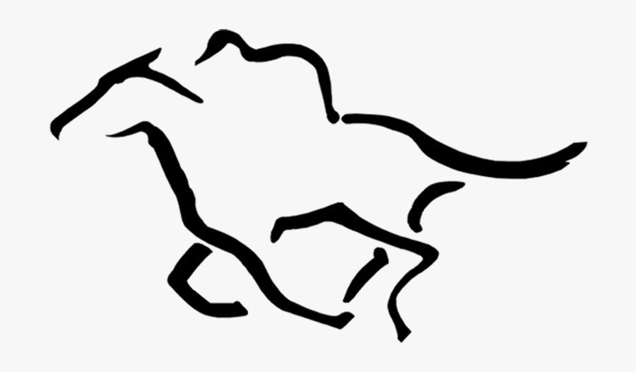 Horse Racing Black - Horse Racing Stencil, Transparent Clipart