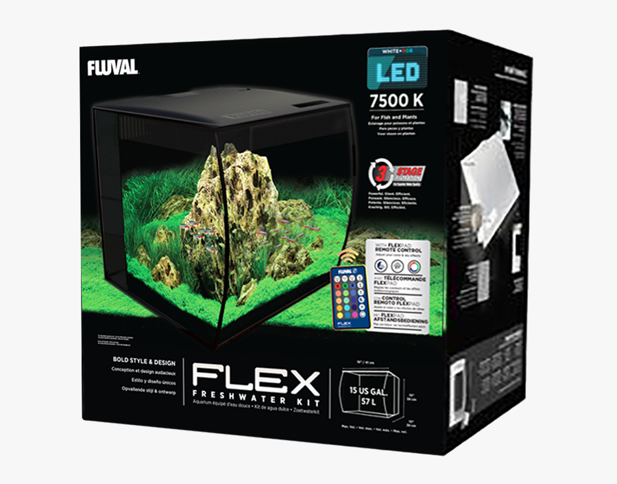 Fluval Flex 15 Gallon Box, Transparent Clipart