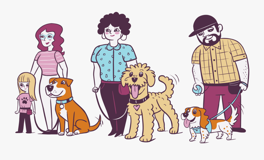 Group Dog Training - Cartoon, Transparent Clipart