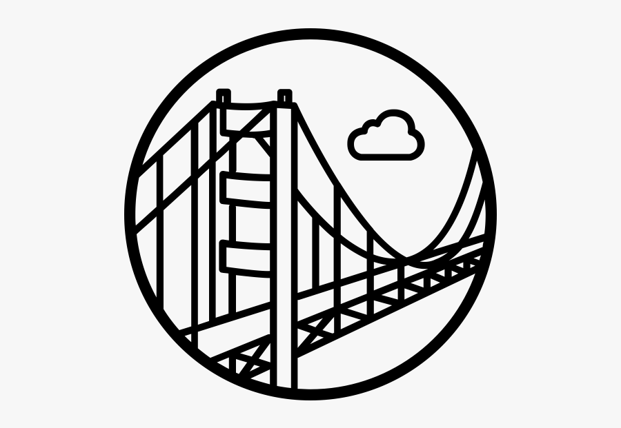 "
 Class="lazyload Lazyload Mirage Cloudzoom Featured - Golden Gate Bridge White Drawing, Transparent Clipart