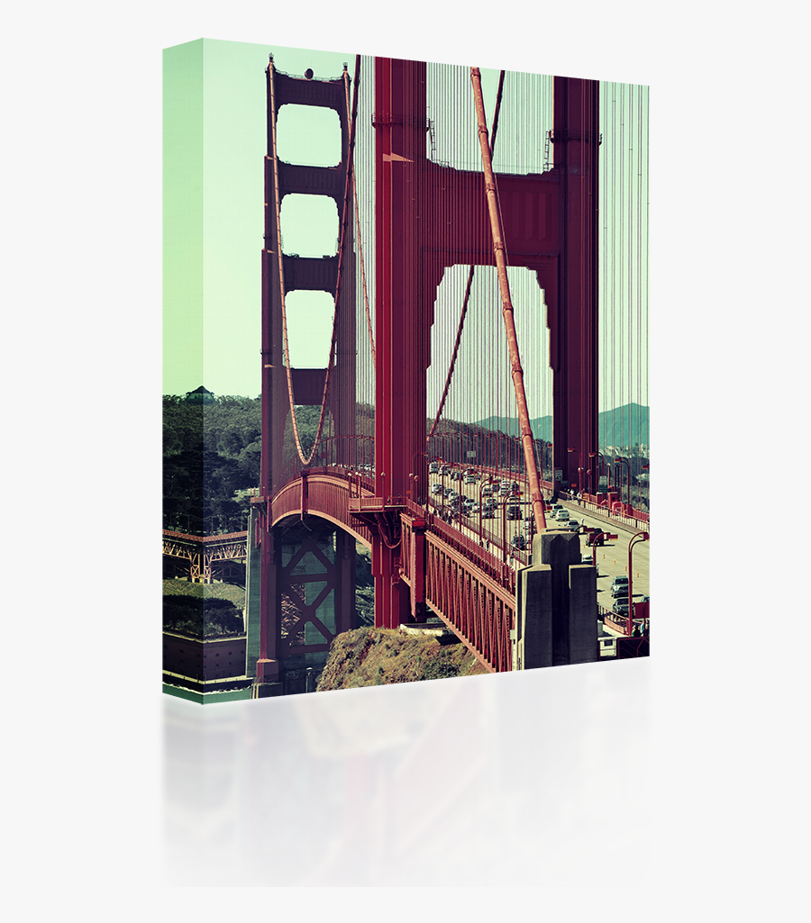 Transparent Suspension Bridge Clipart - Golden Gate Bridge, Transparent Clipart