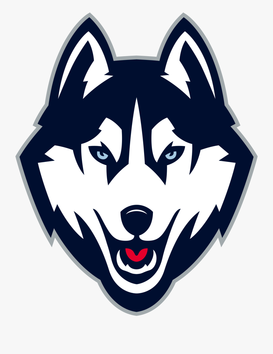 1200px-connecticut Huskies Logo - Uconn Husky, Transparent Clipart