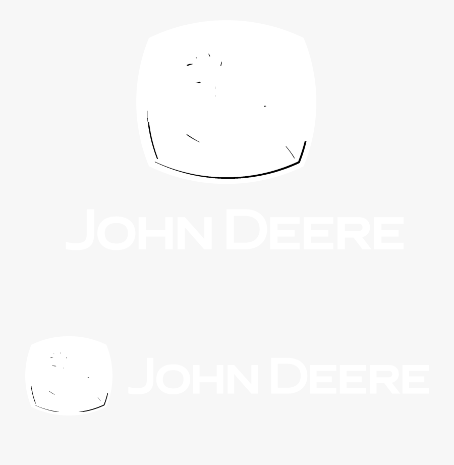 John Deere Logo Black And White - Line Art, Transparent Clipart