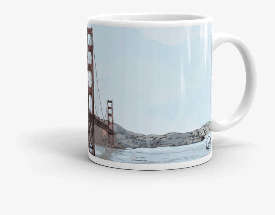 San Francisco Golden Gate Bridge Coffee Mug 11 Oz - Coffee Cup, Transparent Clipart