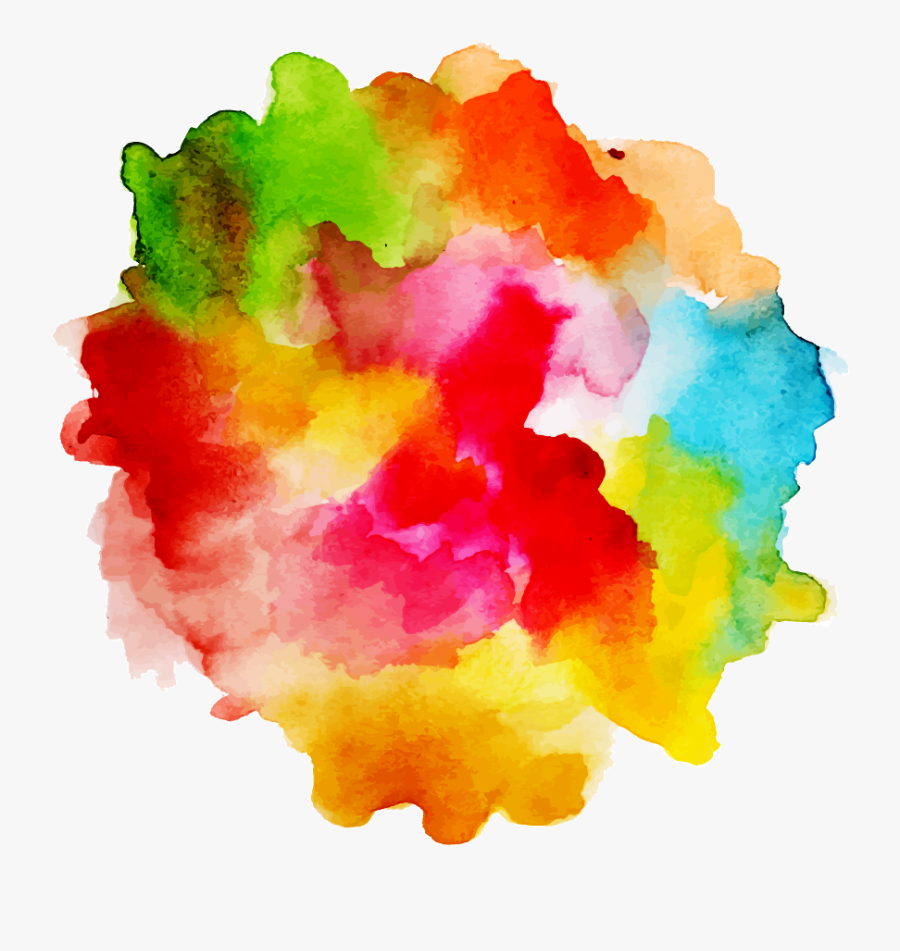 Watercolor Splatter Image Png, Transparent Clipart