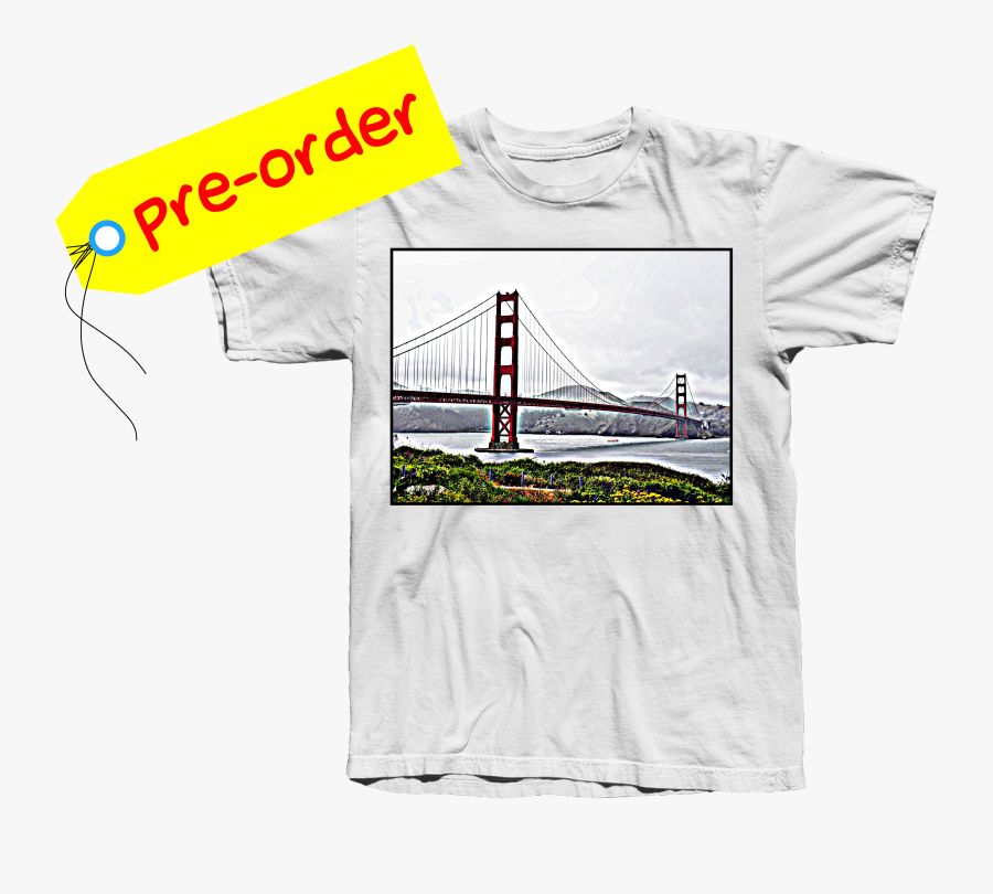 Transparent Golden Gate Bridge Png - Illustration, Transparent Clipart
