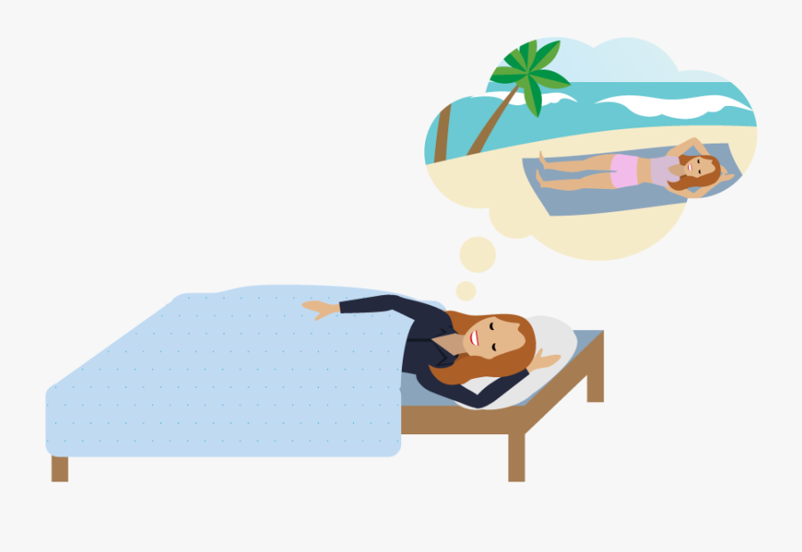 A Person Dreaming Of Lying On The Beach, Hd Png Download, Transparent Clipart