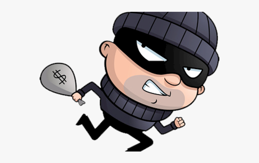 Cartoon Burglar, Transparent Clipart