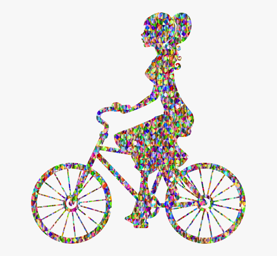Bicycle Accessory,bicycle,hybrid Bicycle - Imágenes De Mujeres En Bicicleta, Transparent Clipart