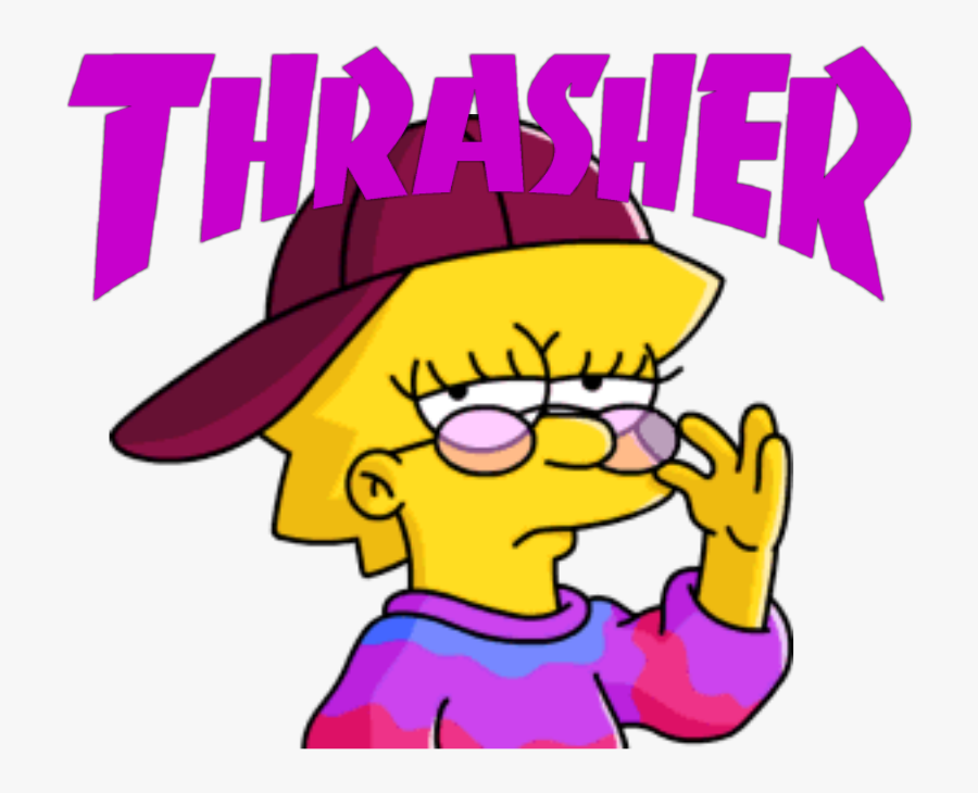 90s, Cool, And Edgy Image - Lisa Simpson Hippie, Transparent Clipart