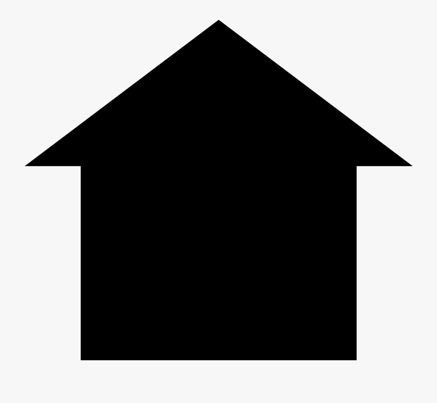 Home Icon Png - Graphic House Blace And White, Transparent Clipart