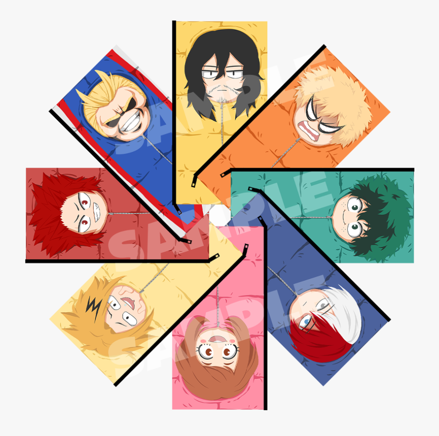 Bnha Sleeping Bag Pouches Title="bnha Sleeping Bag - Cartoon, Transparent Clipart