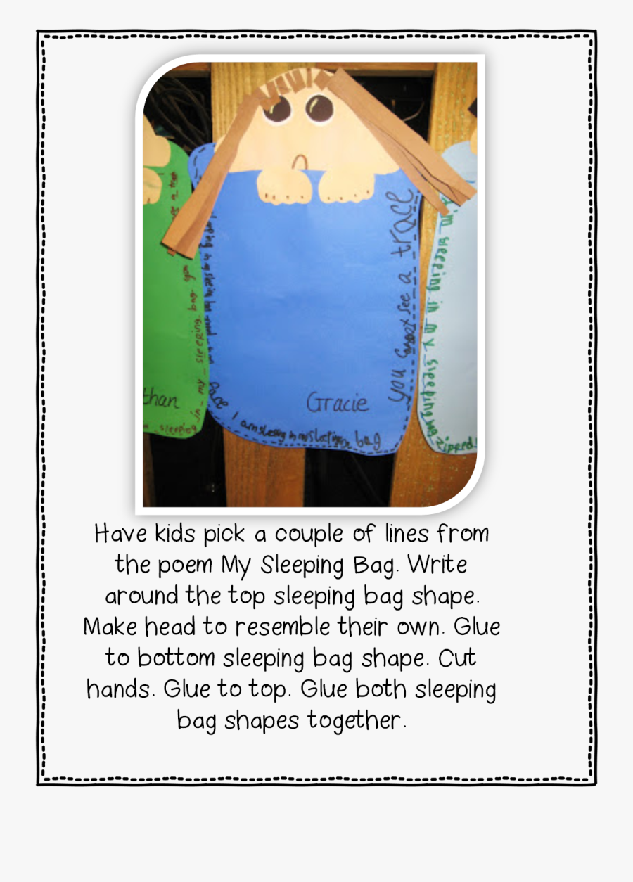 Transparent Sleeping Bag Clipart - Sleeping Bag Craft, Transparent Clipart