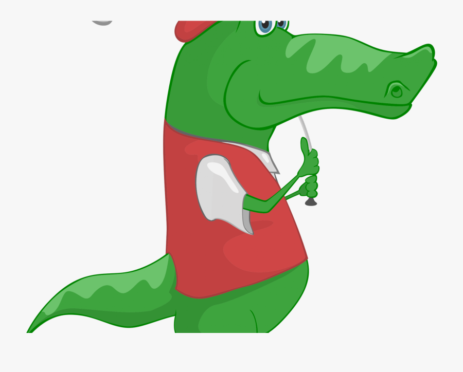 Crocodile Golfing Clipart , Png Download - Cocodrilo Animado, Transparent Clipart