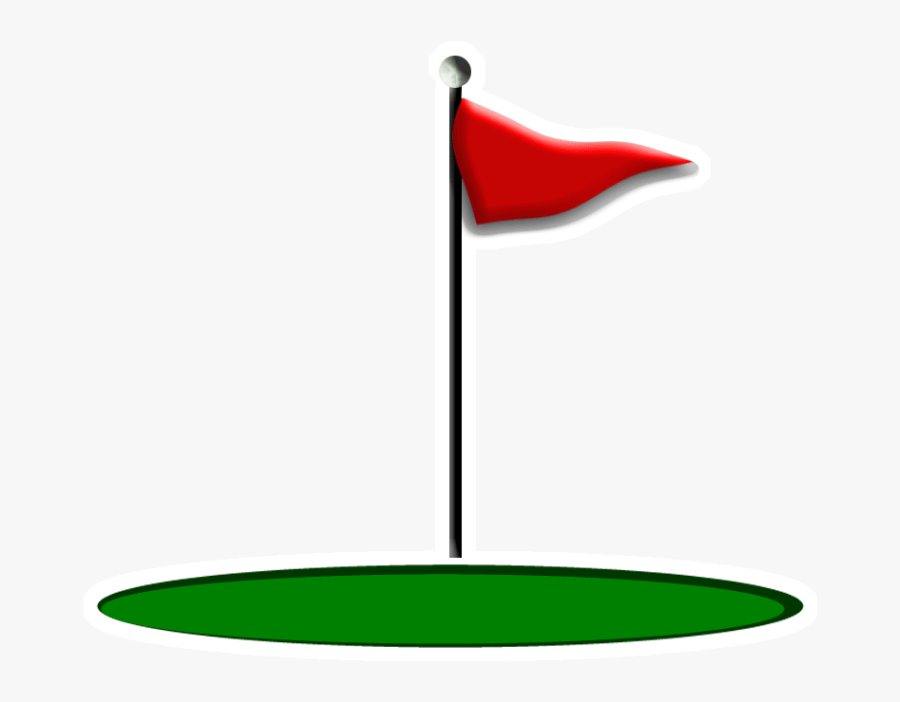 Golf Flag Clip Art Black And White - Transparent Transparent Background Golf Clipart Png, Transparent Clipart
