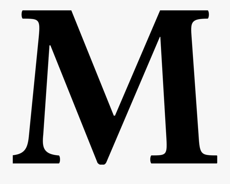 File Font M Svg, Transparent Clipart