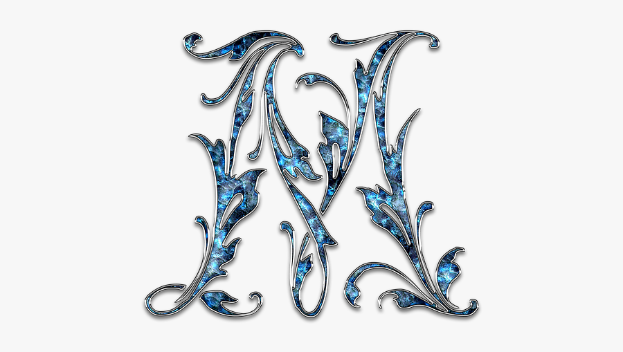 Letter, Letter M, M, Initials, Font, Alphabet - M Initials Font, Transparent Clipart