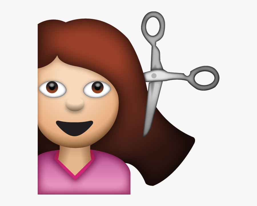 Haircut Emoji Png, Transparent Clipart