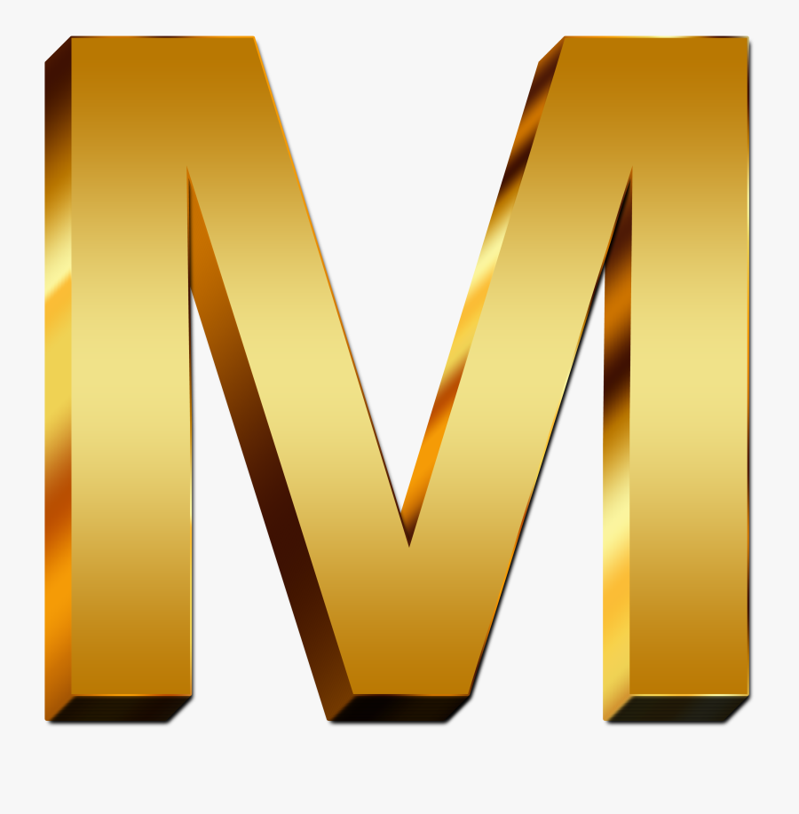 Letter M Png - Golden Letter M Png, Transparent Clipart