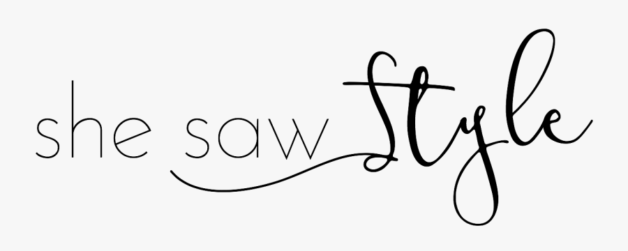 She Saw Style - Calligraphy, Transparent Clipart