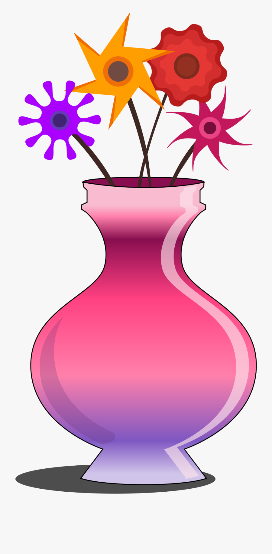 Transparent Flower Vase Clipart Clip Art Of Vase , Free Transparent