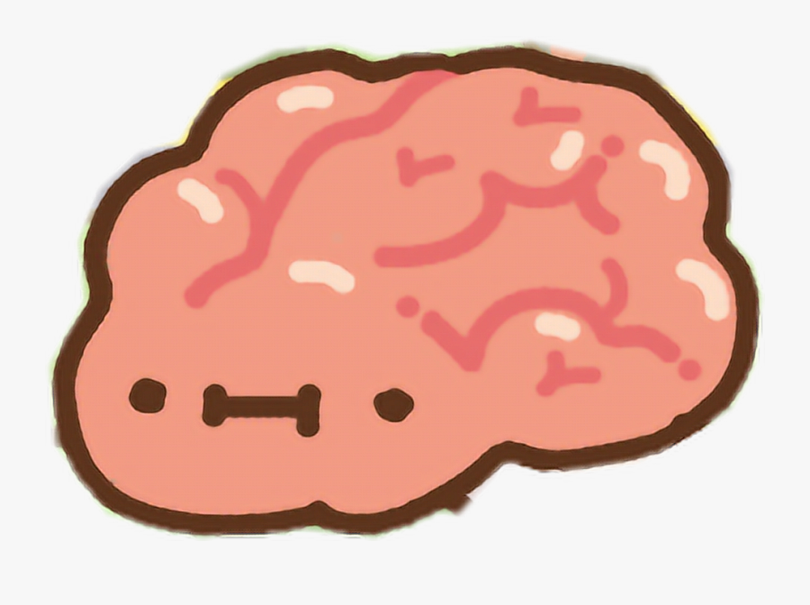 Transparent Bra Clipart - Kawaii Brain, Transparent Clipart
