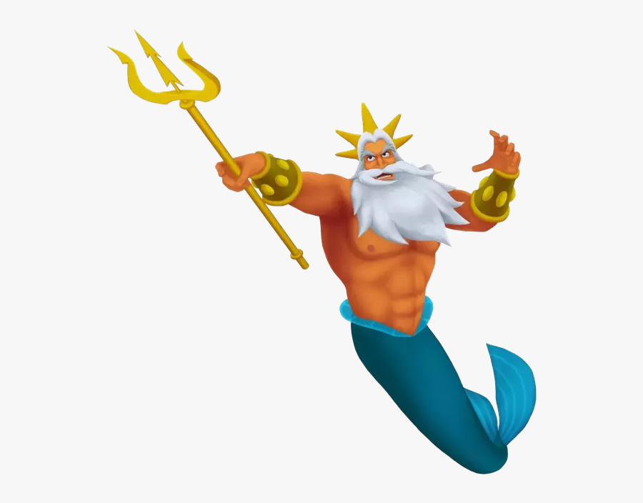 Why Does The Little - King Triton Little Mermaid, Transparent Clipart