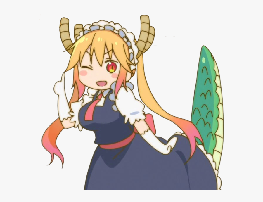 Clip Art Dragon Maid Memes - Tohru Maid Dragon Transparent, Transparent Clipart