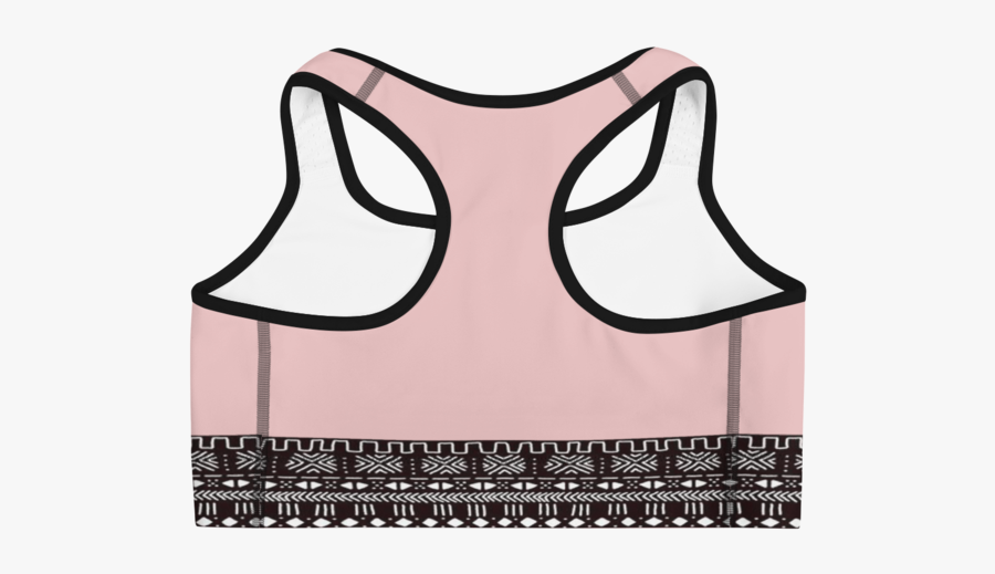 Mud Cloth Border Sports Bra - Bahamas Flag Sports Bra, Transparent Clipart