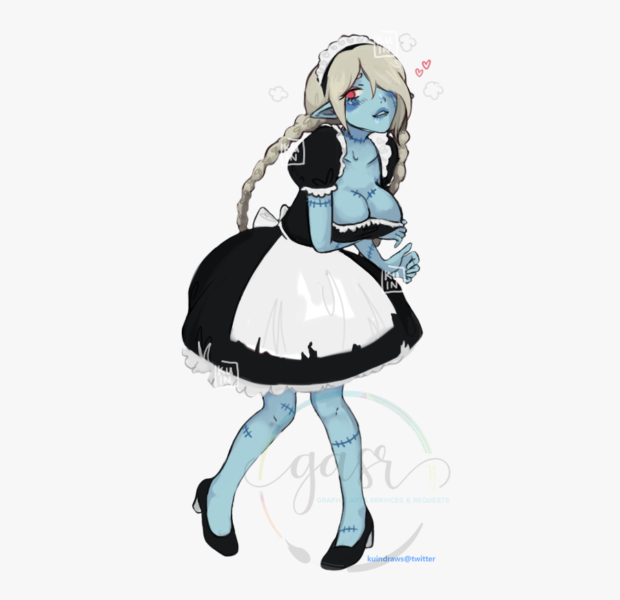 🌸 𝓩𝓸𝓶𝓫𝓲𝓮 𝓜𝓪𝓲𝓭 𝓦𝓲𝓽 𝓗𝓮𝓻 𝓣𝓲𝓽𝓽𝓲𝓮𝓼 - Cartoon, Transparent Clipart