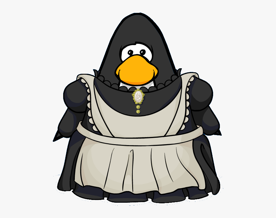 Maid Outfit From A Player Card - Bird In Maid Outfit, Transparent Clipart