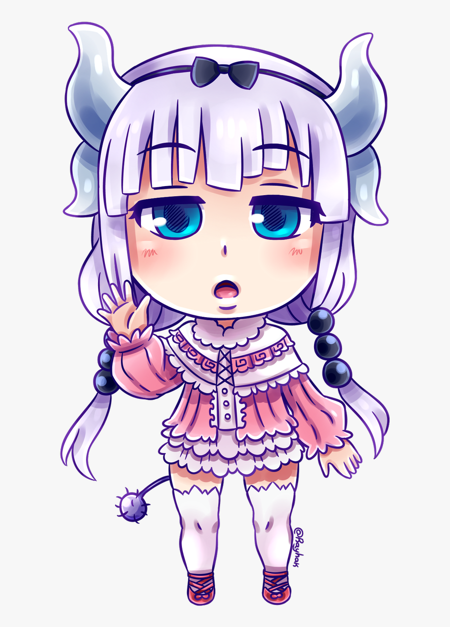 #kobayashi #chibi #lucoa #tohru #elma #kanna #anime - Kobayashi Chibi, Transparent Clipart