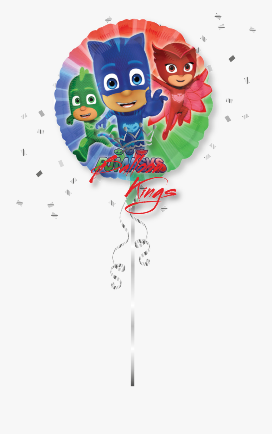 Pj Masks Group - Pj Masks Birthday Balloons, Transparent Clipart