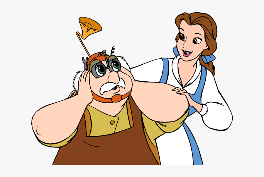 Beauty And The Beast Group Clip Art - Maurice Beauty And The Beast Clipart, Transparent Clipart