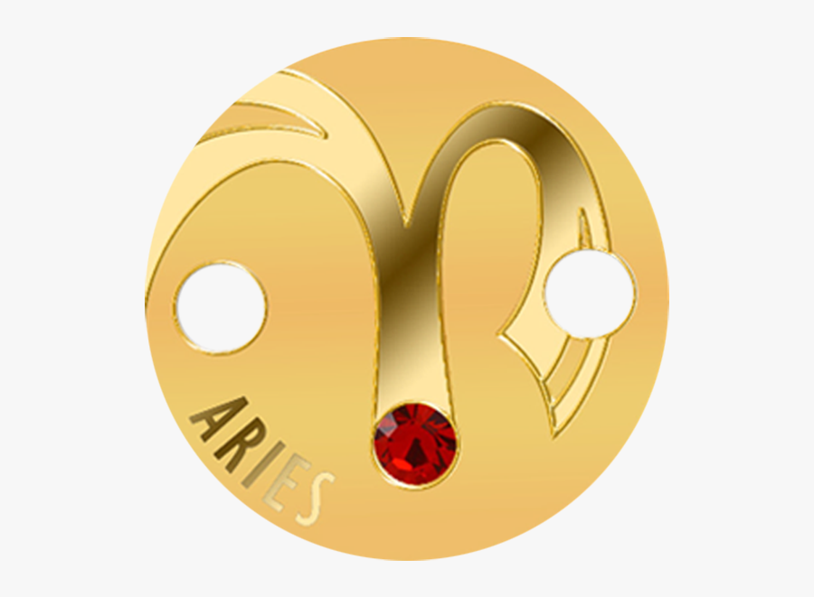 Niue 2017 5$ Zodiac Signs Pendant Aries Proof Gold - Zawieszka Zodiak Baran Złoto, Transparent Clipart