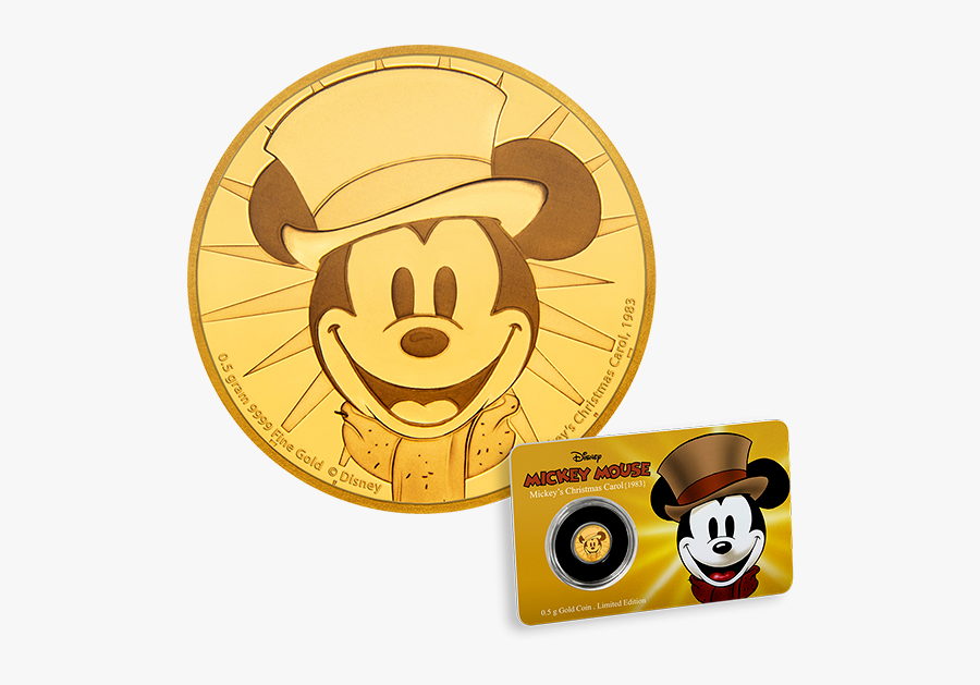 Christmas Carol Coin Gold, Transparent Clipart